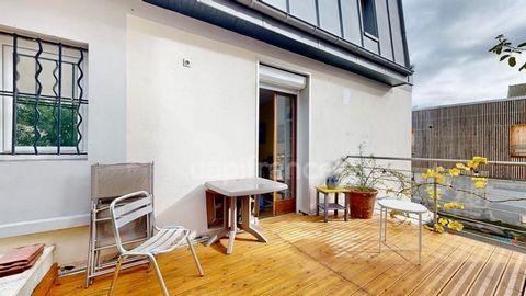 Dpt 93, à vendre MONTREUIL, Gabriel Péri / Solidarité, maison P5 en R+2 avec terrasse ensoleillée, 93 mt2, 4 chambres